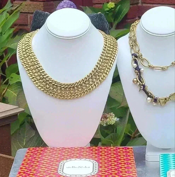 Stella and Dot Neoprene bow necklace collar with bow - Picture 14 of 17